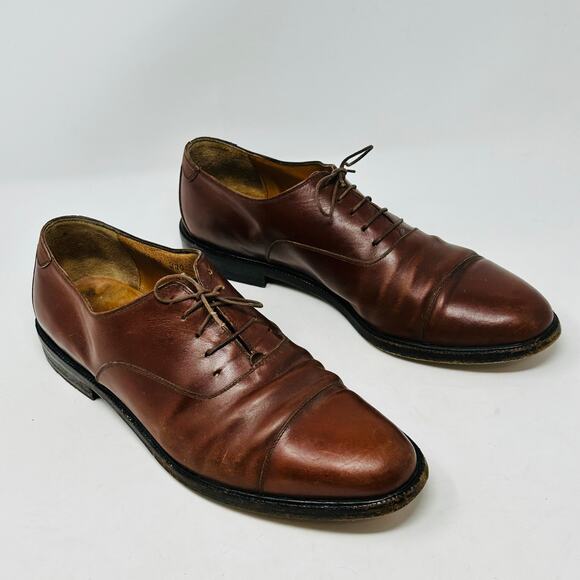 Salvatore Ferragamo Oxford Cap Toe Italian Leather Shoes - Picture 3 of 15